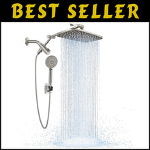 Load image into Gallery viewer, Adjustable 11.8 Inch Rain Showerhead Combo with 6 Spray Modes &amp; Anti-Leak Design