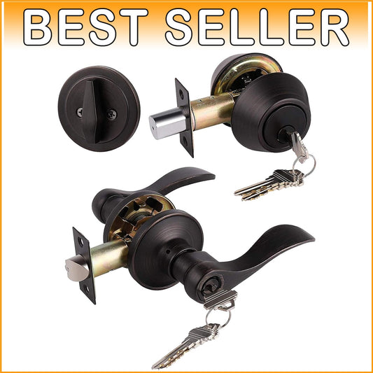 Durable 4 Pack Zinc Alloy Entry Door Locksets with Keyed Alike Functionality