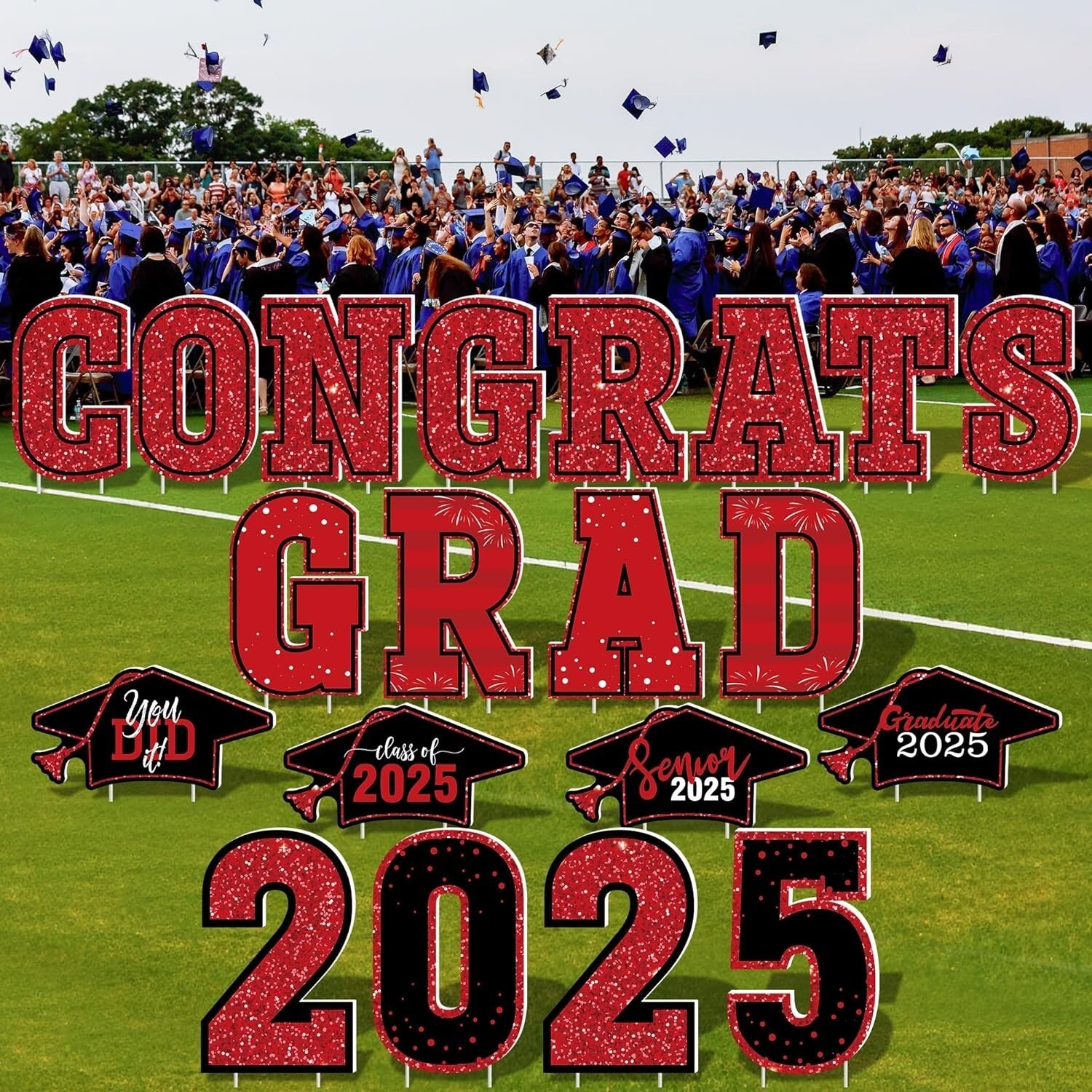 Extra Large Waterproof Graduation Yard Signs - 20 PCS for Inspiring Celebrations