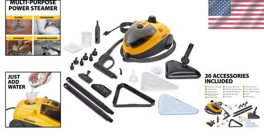 Spraytech Elite Steam Mop with 20 Accessories for Chemical-Free Home Cleaning