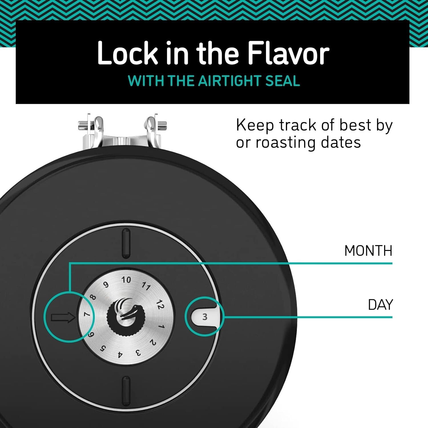 Coffee Freshness Kit: 2-Pack Airtight Canisters with CO2 Release & Date-Tracker