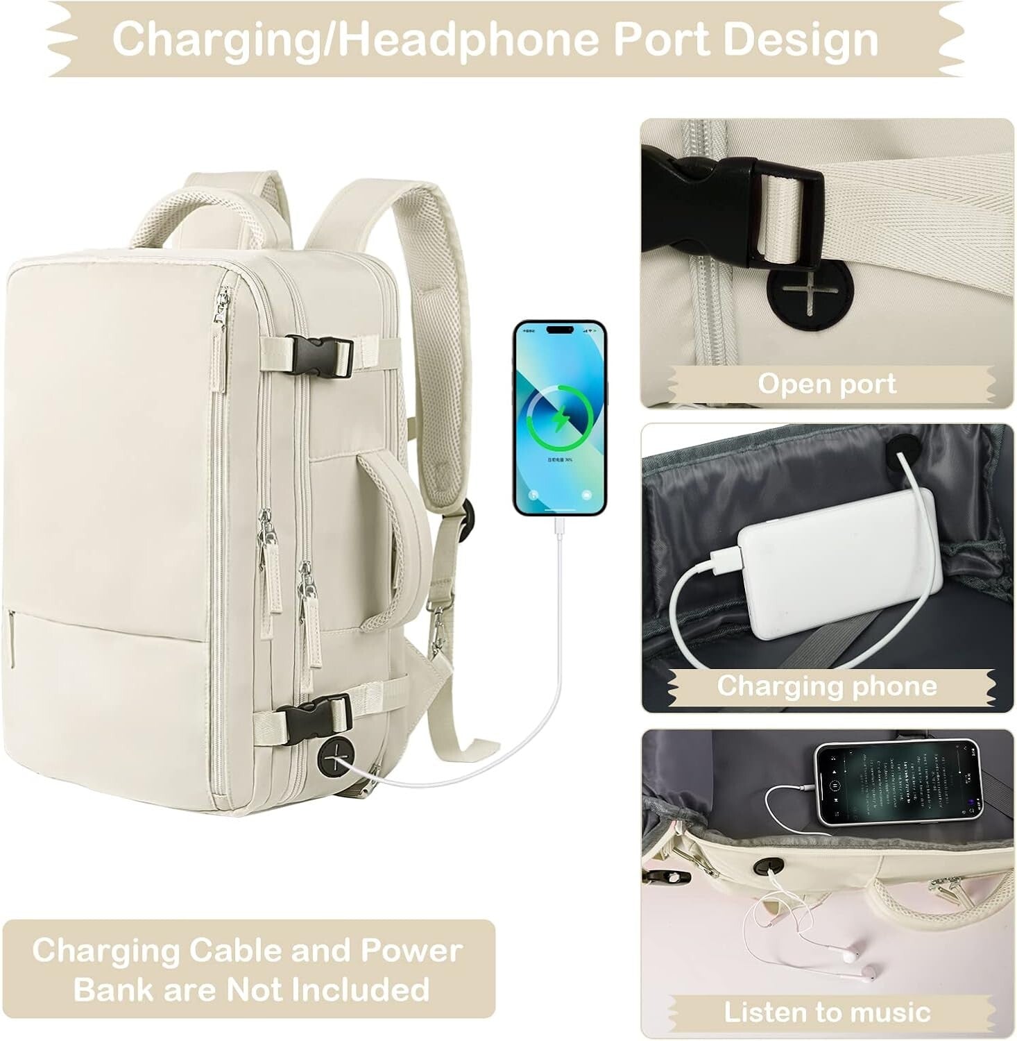 Waterproof Extra Large Women’s Travel Backpack - Anti-Theft Design & Durability