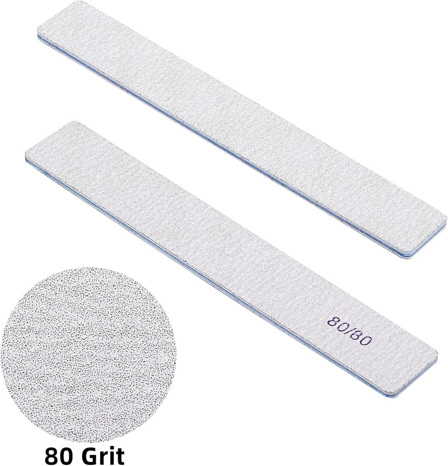 Professional Quality Emery Boards - 100 Coarse Nail Files for Salons & Home