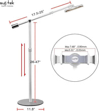 Load image into Gallery viewer, Premium Aluminum Tablet Stand - 360° Adjustable for Bed, Kitchen, and Office Use