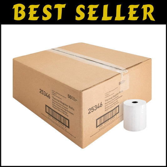 Effortless Replacement Thermal Paper Rolls - 50 Rolls for Consistent Performance