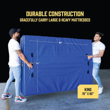 Load image into Gallery viewer, King Size Mattress Protector Bag - Heavy Duty Moving Cover with 8 Sturdy Handles