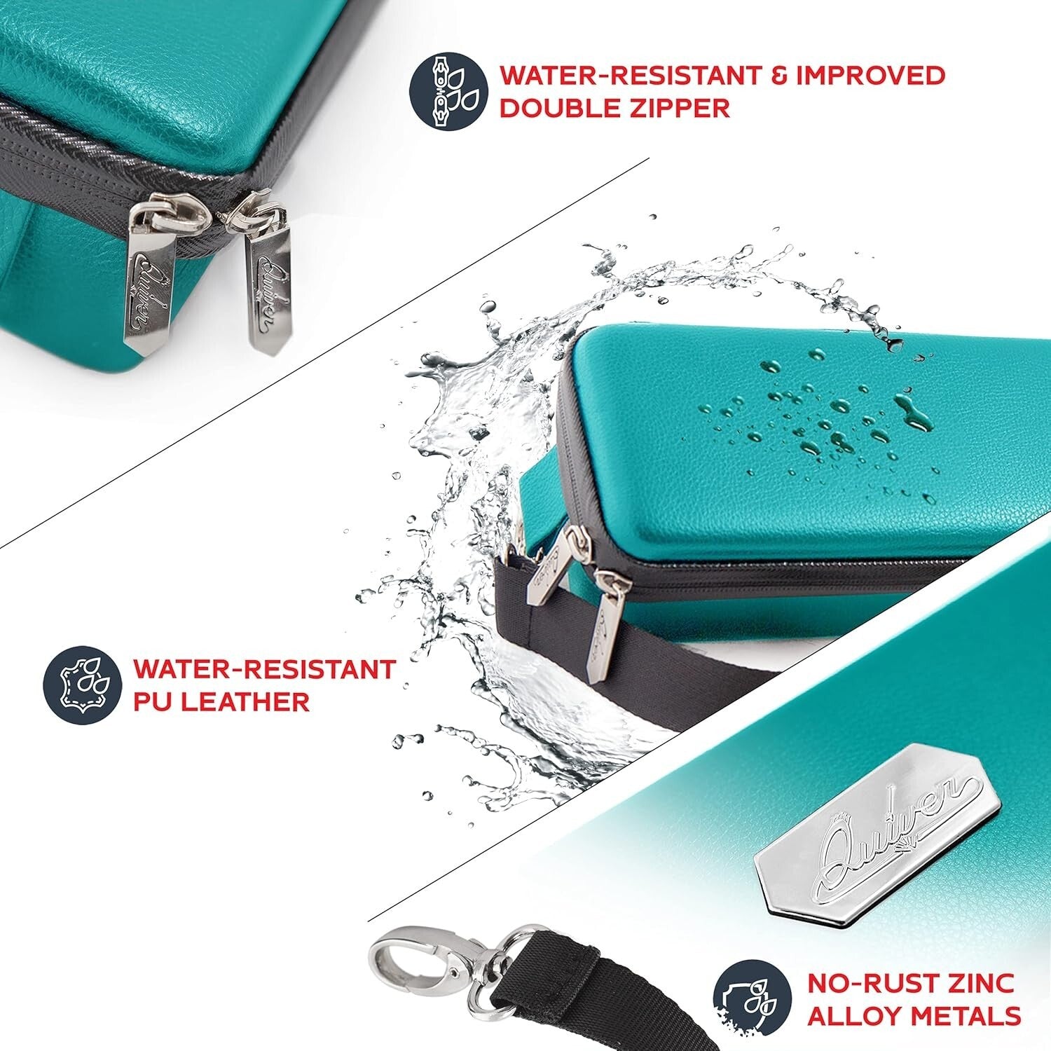 Premium Water-Resistant Card Deck Case with Zipper - Perfect for TCG Enthusiasts