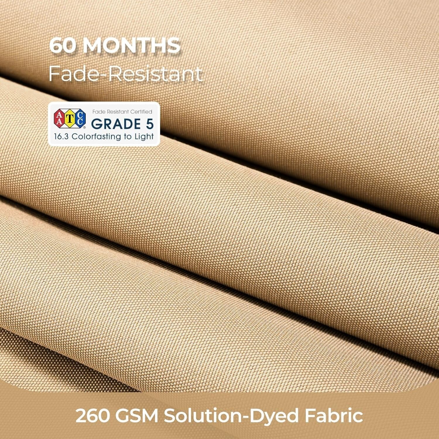 Elegant 9FT Outdoor Umbrella with UV Protection and Easy Crank Mechanism