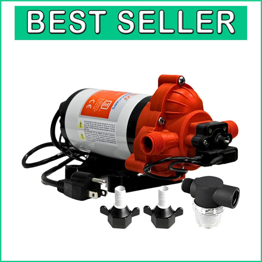 33-Series Self-Priming Water Pressure Pump - 115V AC, 3.3 GPM for RV & Marine