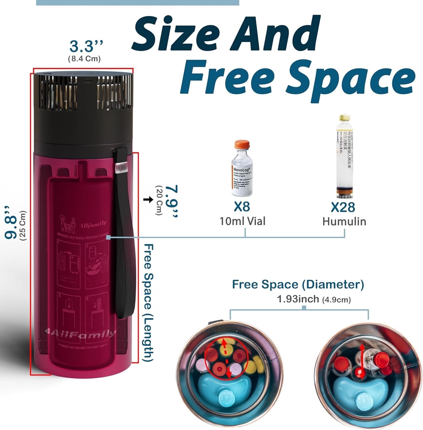 Explorer 3-In-1 Insulin Cooler Travel Case - USB & Biogel - 72-Hour Temp Control