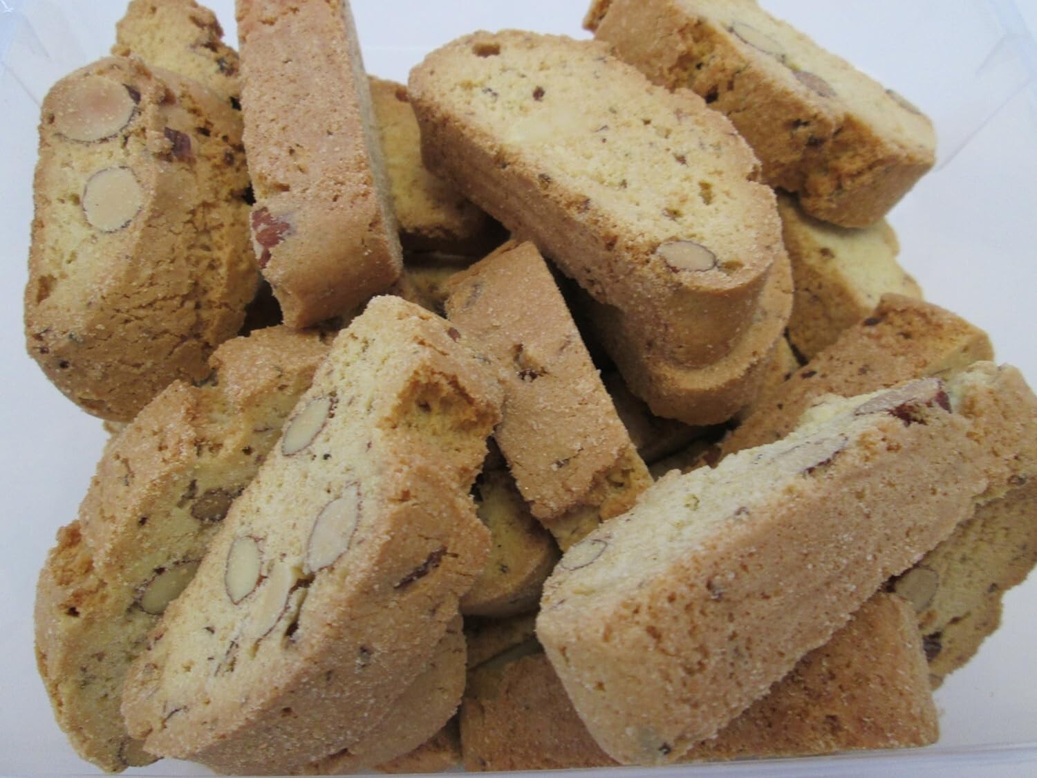Delightful Classic Italian Almond Biscotti 40oz - Ideal for Sharing (5 Packs)