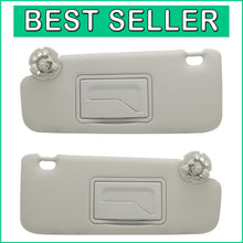 Load image into Gallery viewer, Grey Left &amp; Right Sun Visors for Chevy Cruze 2011-2019 - Easy Fit Replacement