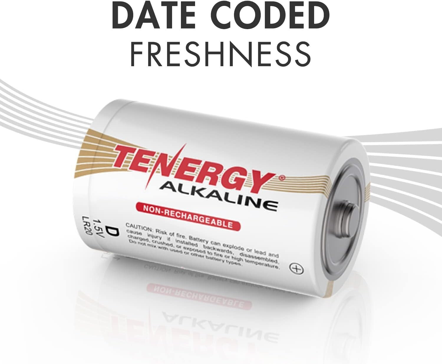 96-Pack Non-Rechargeable D Cell Batteries with Anti-Leak Design & Freshness Seal