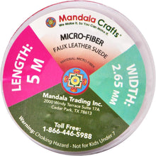 Load image into Gallery viewer, 25 Assorted Faux Suede Cords - 2.65mm Vegan Leather Strings for Jewelry &amp; Crafts