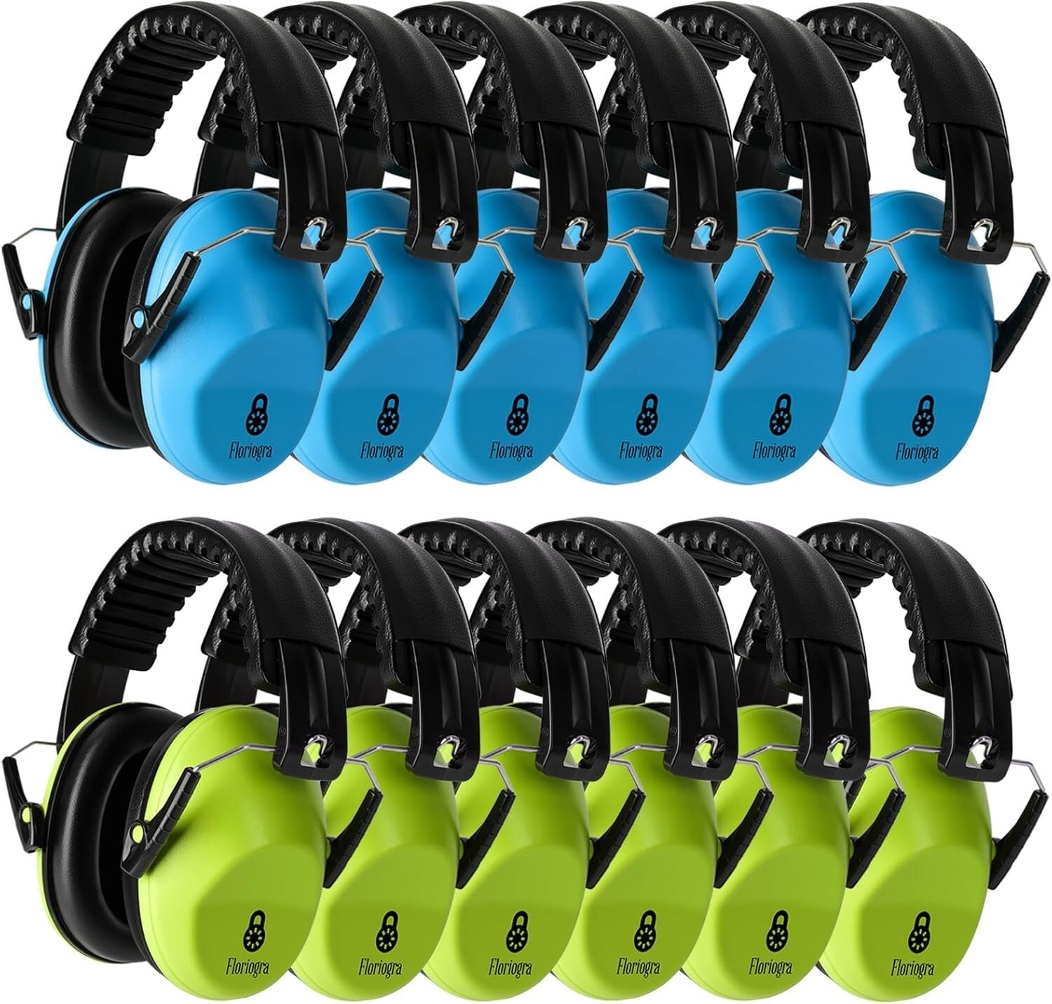 12 Pack Kids Noise Cancelling Headphones - Ear Protection Earmuffs for All Ages