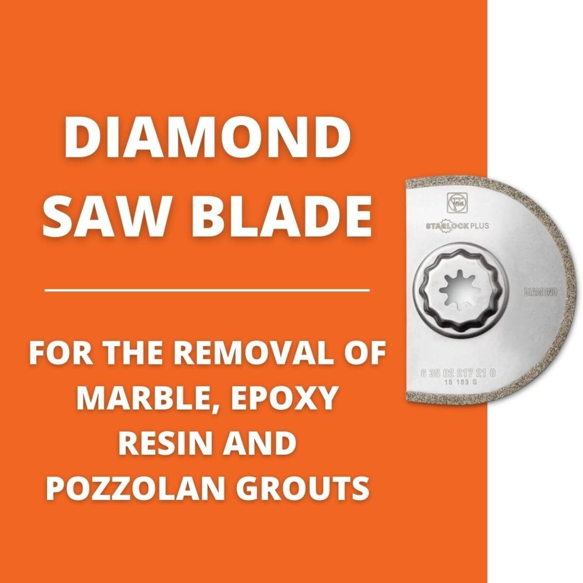 Compact Diamond Segmented Blade - 3-17/32" for Grout and Marble Renovations