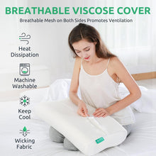 Load image into Gallery viewer, Cooling Contour Pillow with Adjustable Loft for All Sleep Positions - Queen Size