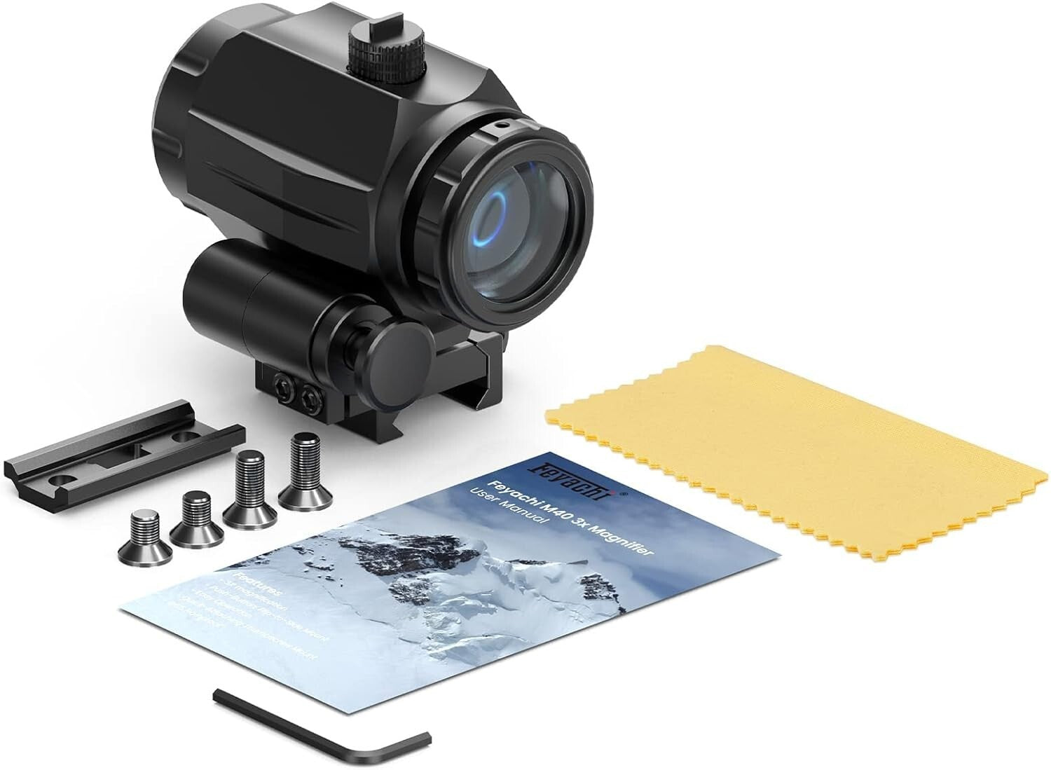 Adjustable 3X Magnifier with Flip to Side Mount for Ultimate Shooting Control