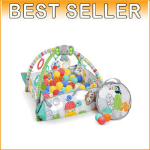 Load image into Gallery viewer, Interactive Jungle-Themed Baby Play Gym Converts to a Ball Pit - 5 Ways to Play