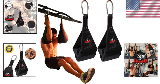 All-in-One Ab Sling Straps for Leg Raises – Unmatched Durability and Comfort