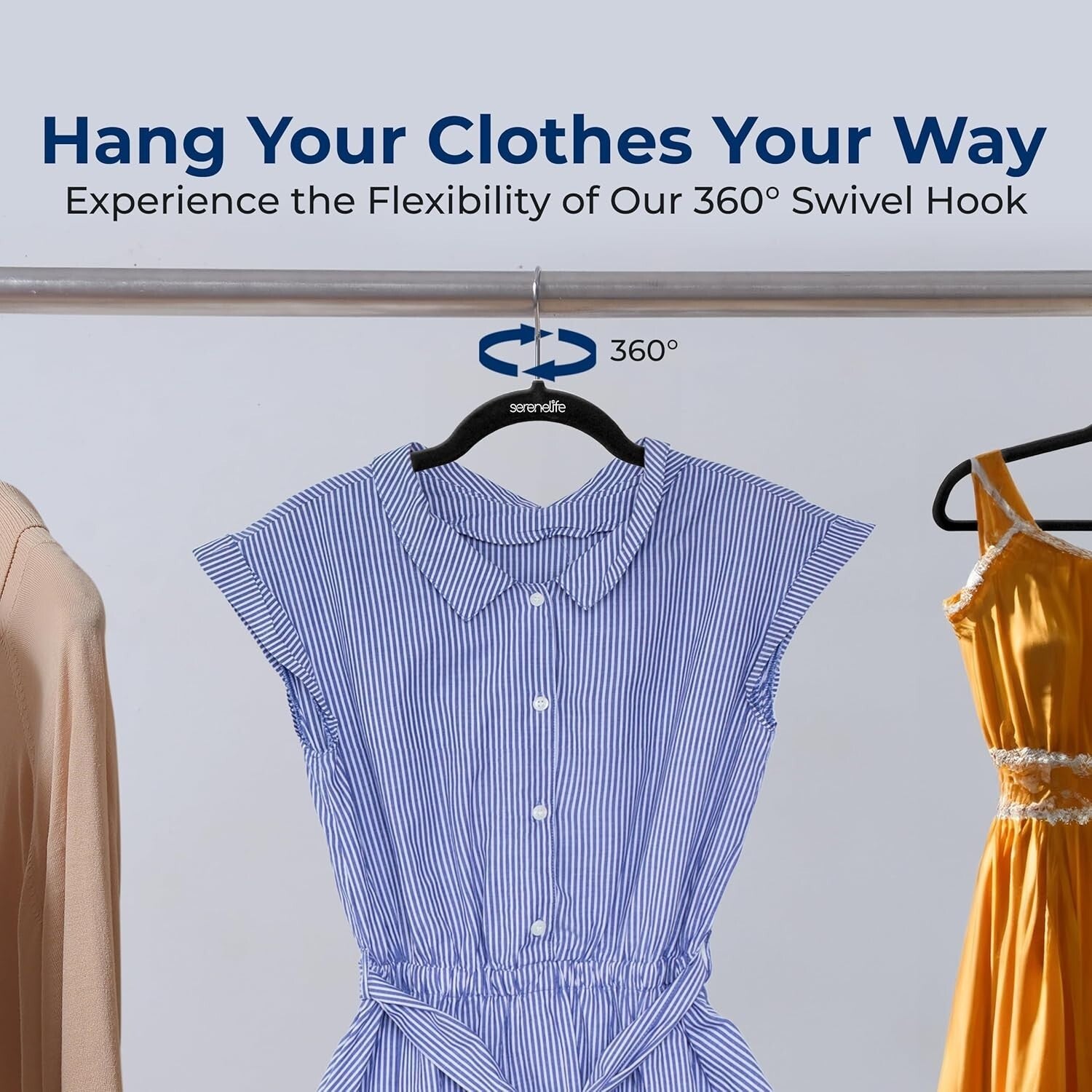 Heavy-Duty Ultra-Thin Velvet Hangers - 200 Pack, Ideal for Space-Saving Closets