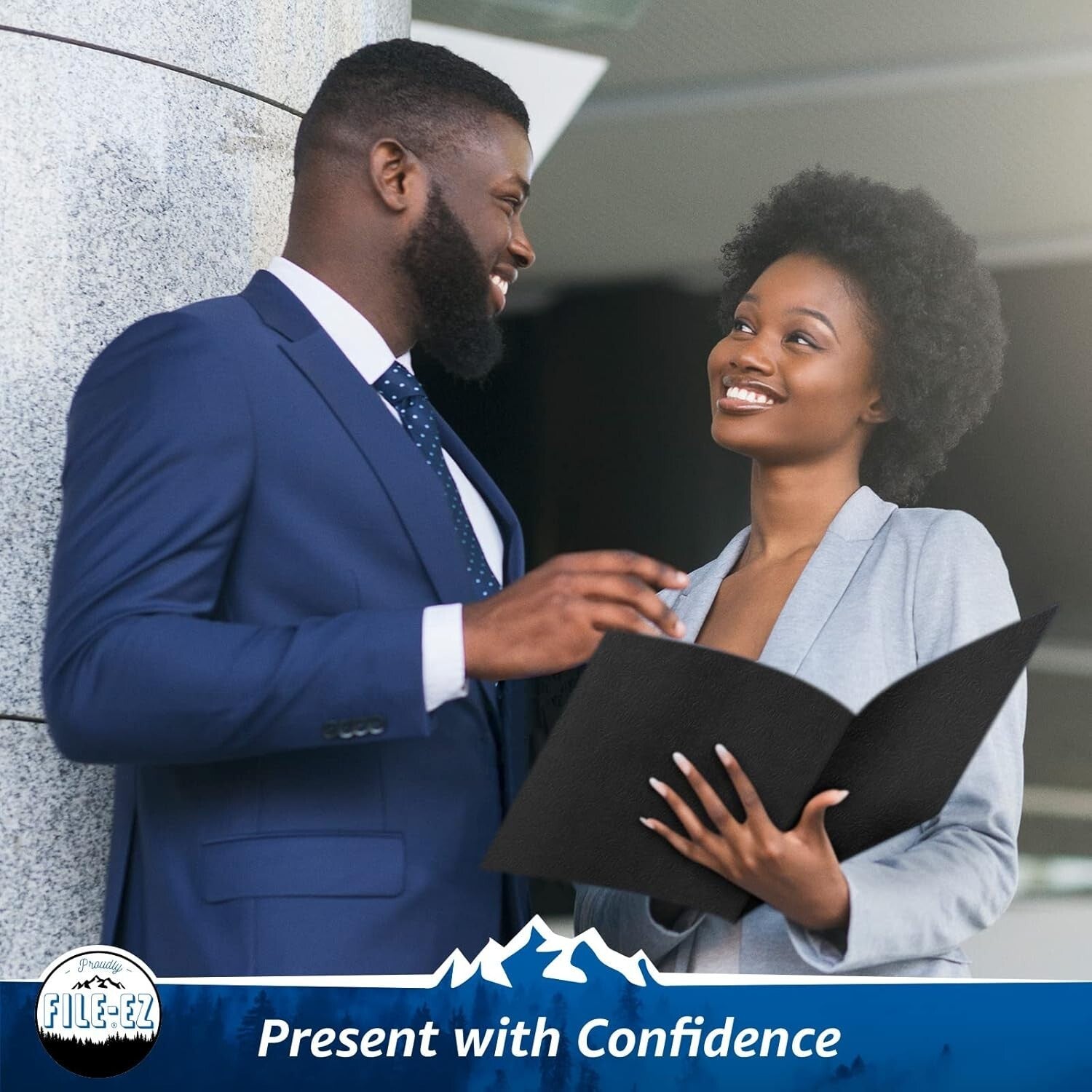 Durable Black Two-Pocket Folders - 125 Count, Perfect for School and Office Use