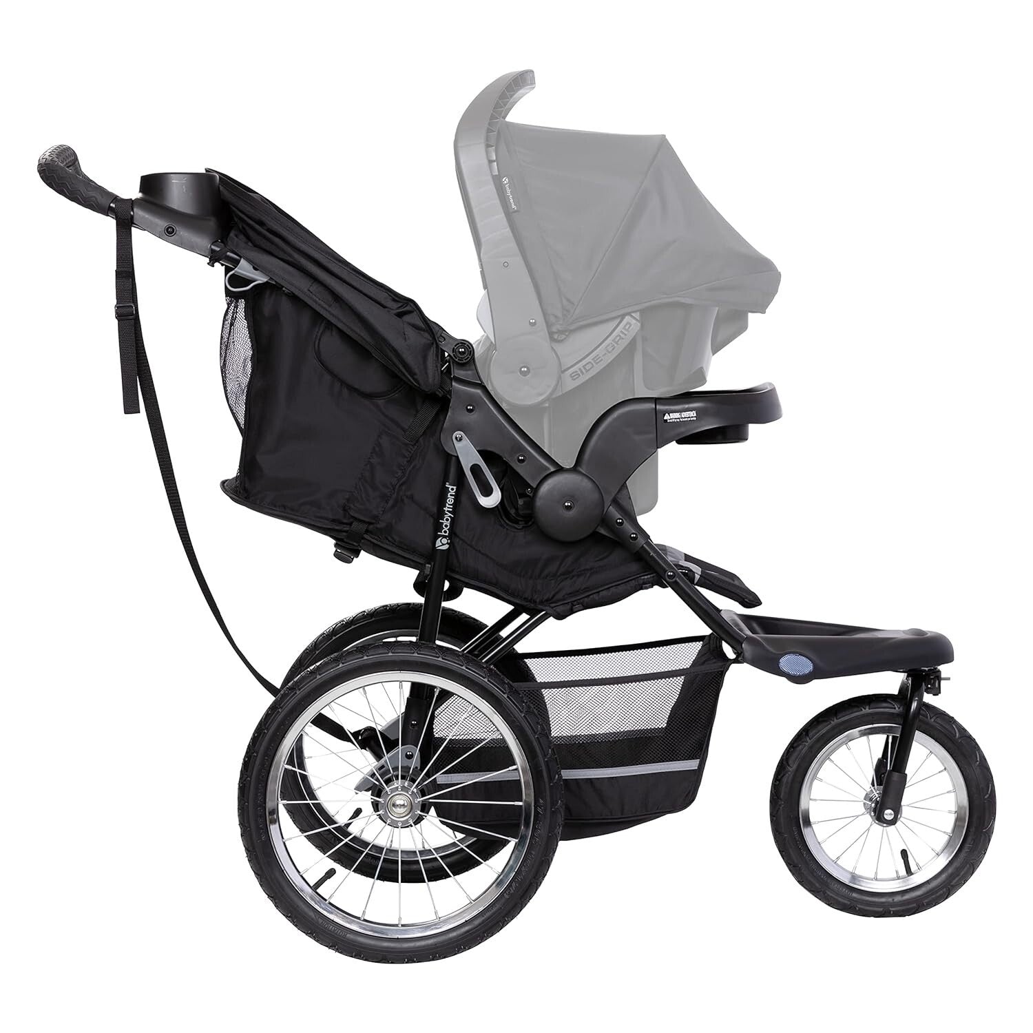 Expedition Jogger Dash Black: All-Terrain Baby Stroller with 4 Cup Holders