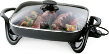 Load image into Gallery viewer, Versatile 16-Inch Electric Skillet with PFAS Free Nonstick Surface &amp; Glass Lid