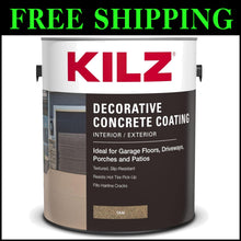 Load image into Gallery viewer, Slip-Resistant Decorative Concrete Coating, Tan, 1 Gallon for Interior/Exterior