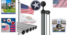 Load image into Gallery viewer, Premium Heavy Duty Flag Pole 25 FT - Perfect for Residential &amp; Commercial Use