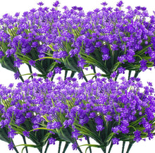 Load image into Gallery viewer, 20 Bundles UV Resistant Artificial Flowers - Lifelike Outdoor Decoration in Blue