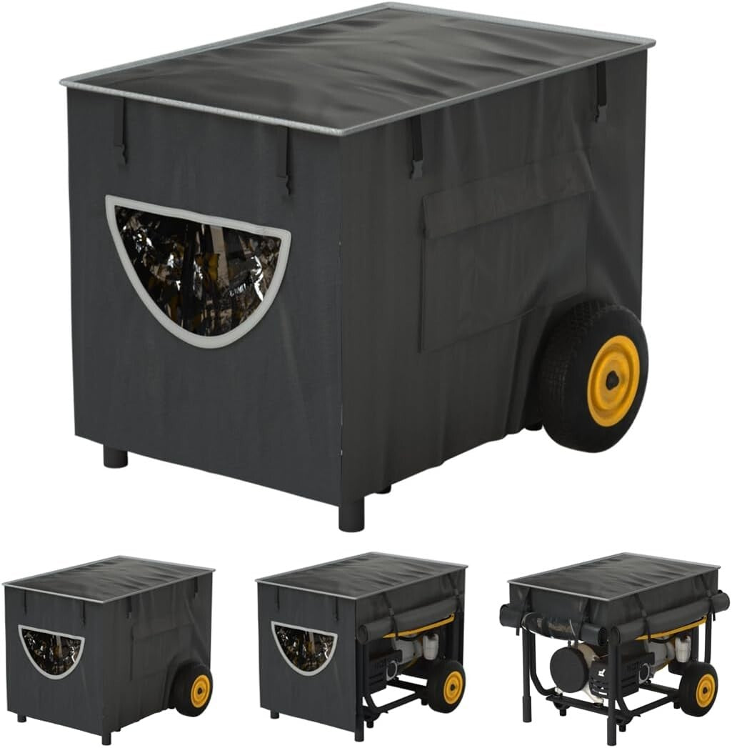 100% Waterproof Heavy Duty Generator Cover – Double Layer Protection, 32x24x24