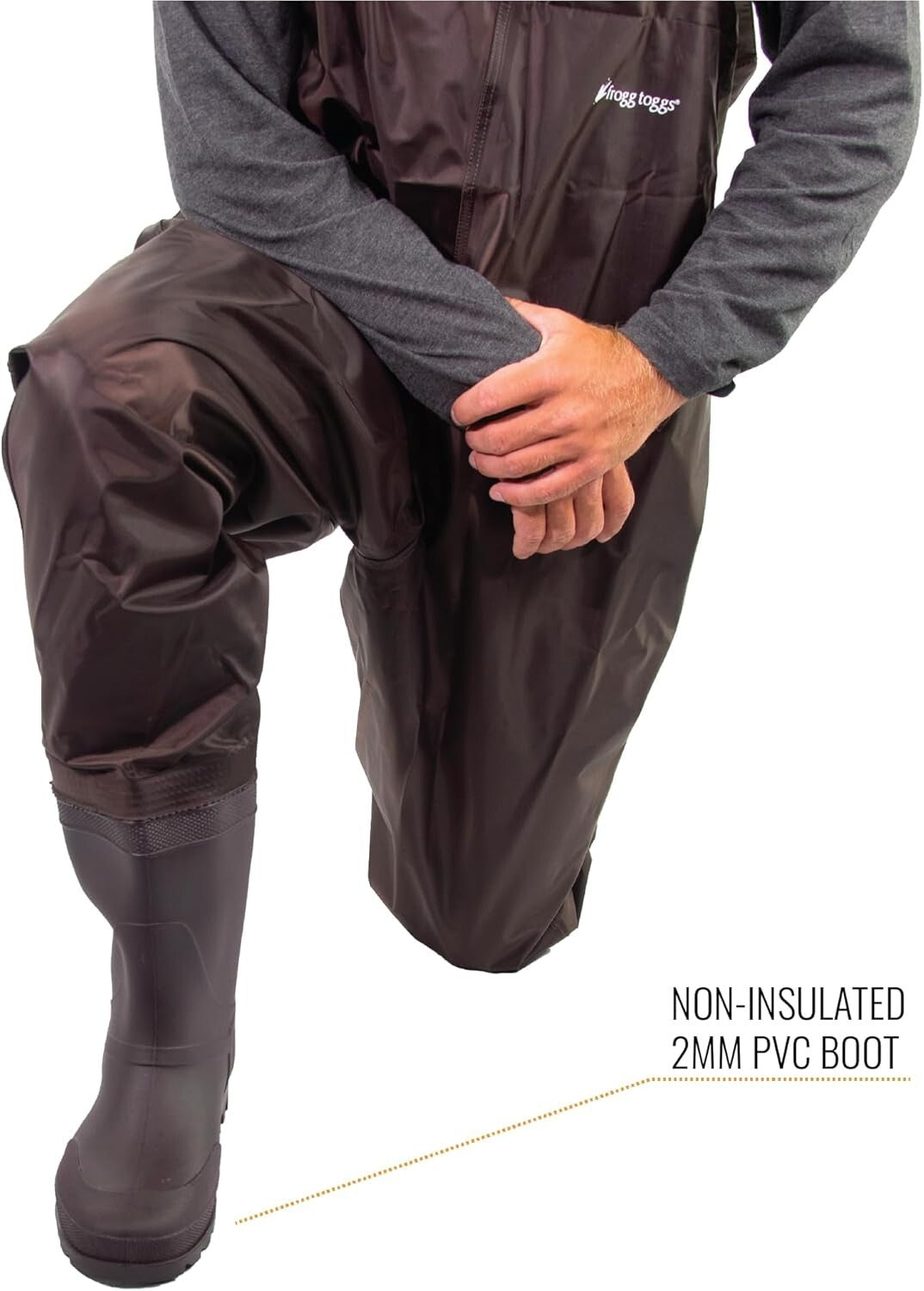 Adjustable Rana II Men's Fishing Waders - PVC Upper & Felt/Cleated Boots