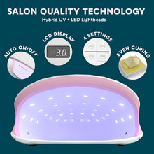 Load image into Gallery viewer, Lightweight 48W LED UV Nail Light with 4 Timers - Effortless Home Nail Care