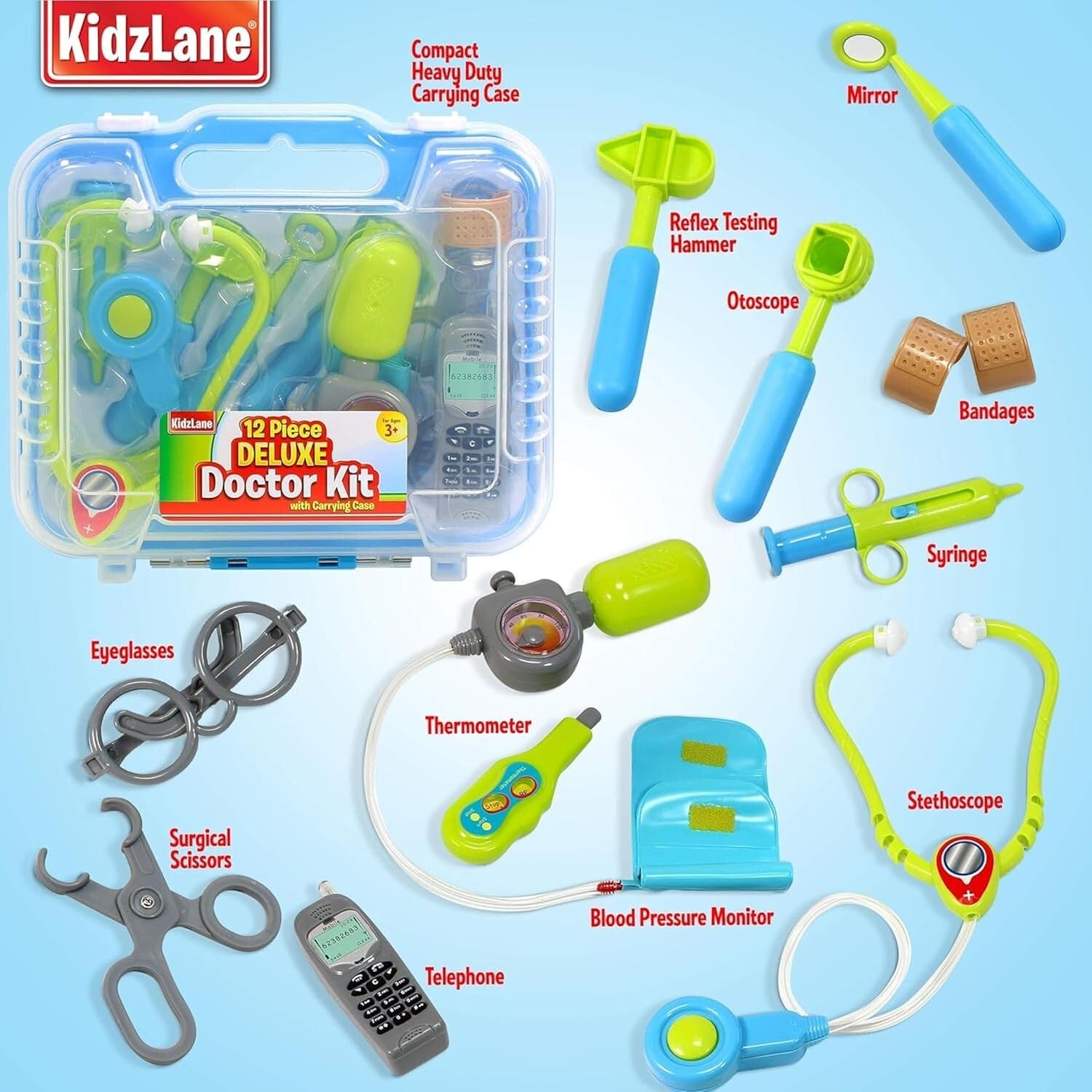 Children's Realistic Doctor Kit with Stethoscope - Safe & Engaging Toy Set