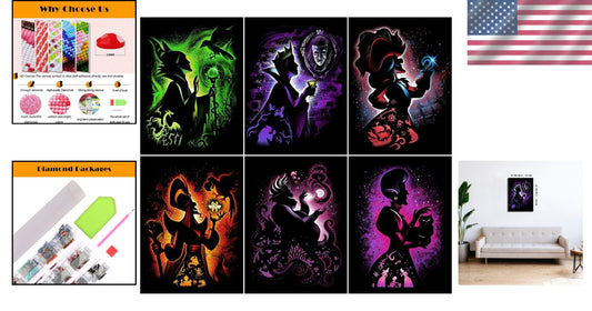 Complete 5D Diamond Painting Set - Cartoon Art for Stress Relief & Creativity