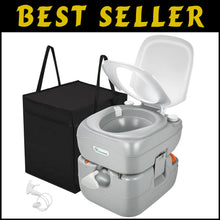 Load image into Gallery viewer, Convenient Portable Camping Porta Potty - 441 lbs Capacity with Cleaning Sprayer