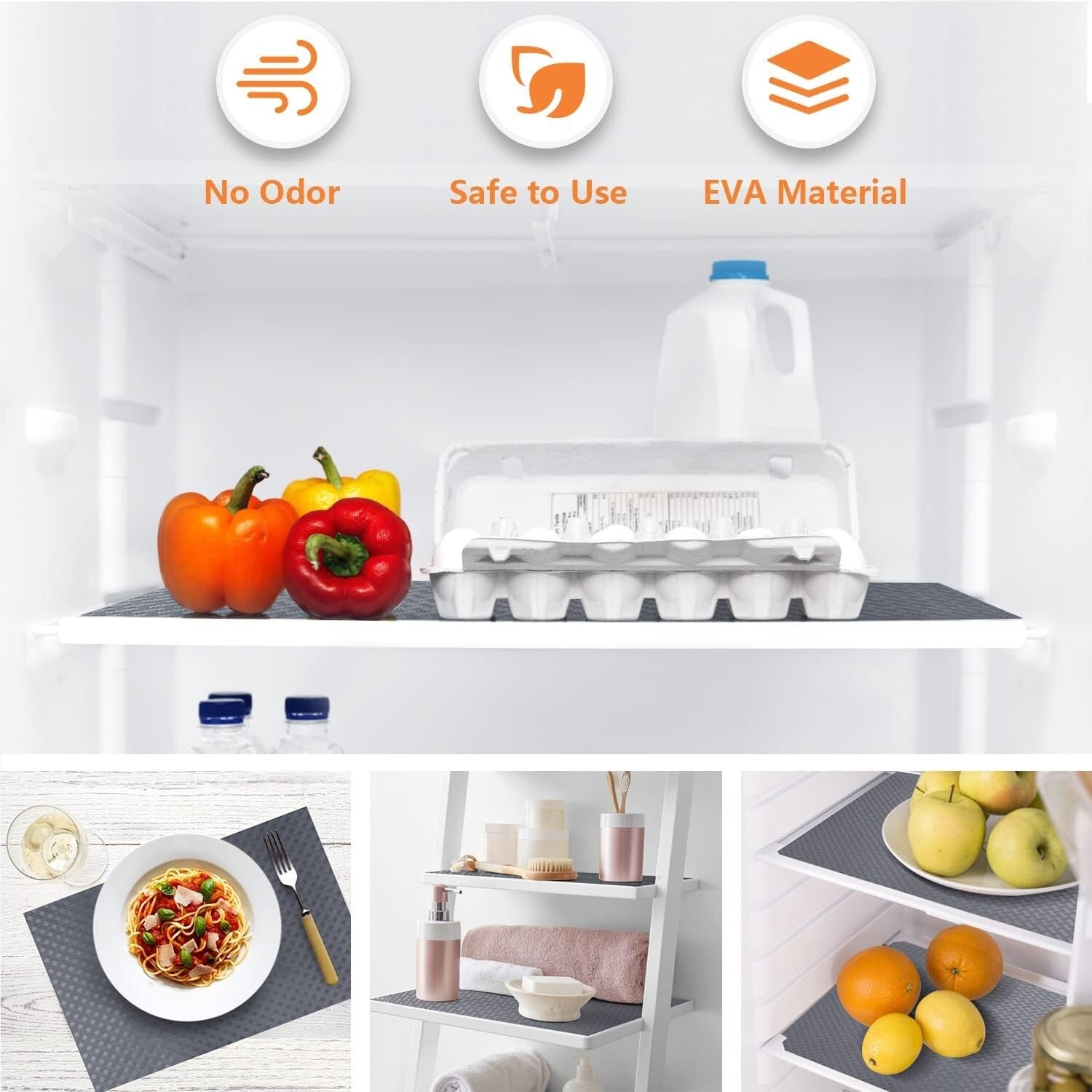 Customizable EVA Shelf Liners with Stylish Diagonal Pattern for Versatile Use