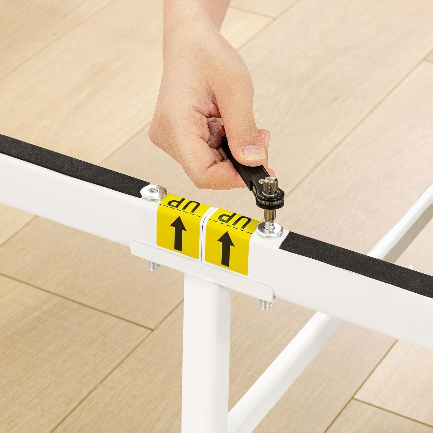 Easy Assembly 18-Inch Heavy-Duty Metal Bed Frame - Full Size with Foam Padding