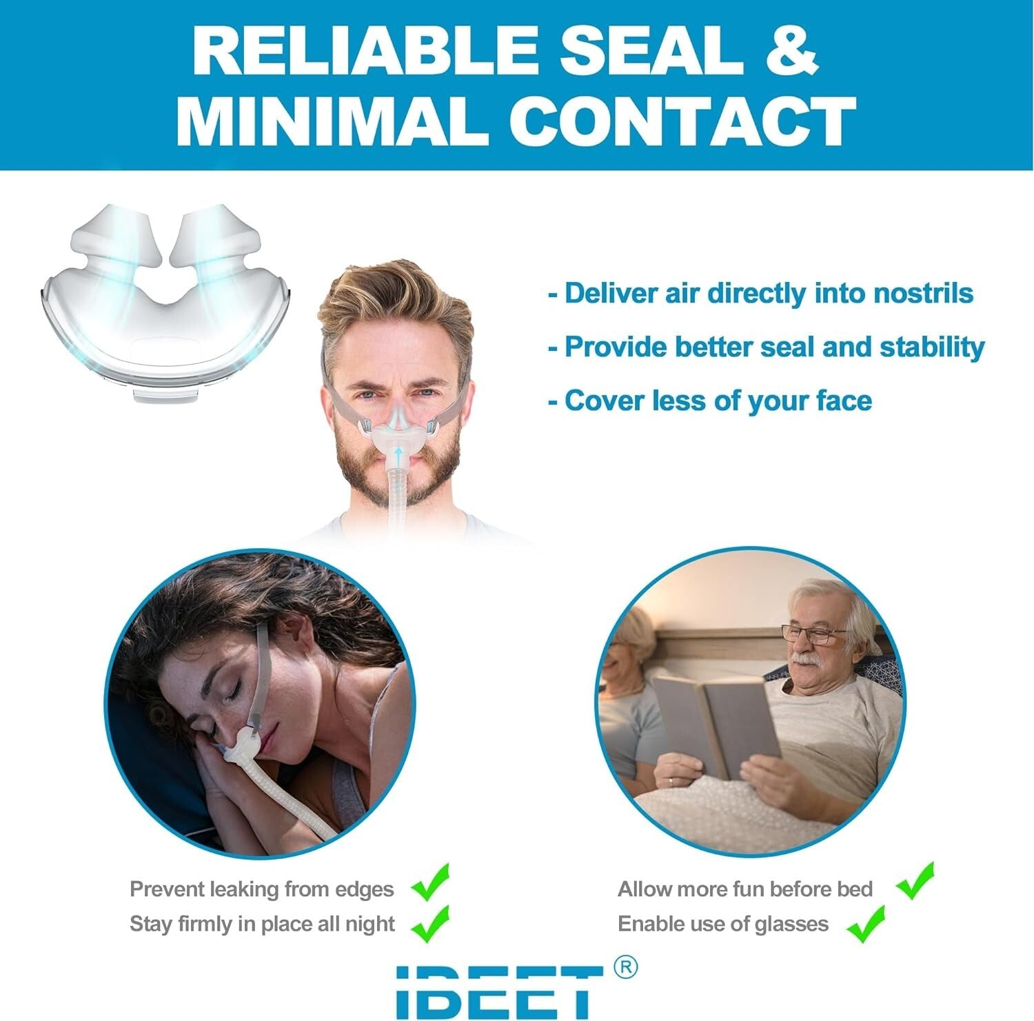 AirFit P10 Large Replacement Nasal Pillow & Tubing - Enhanced Sleep Experience