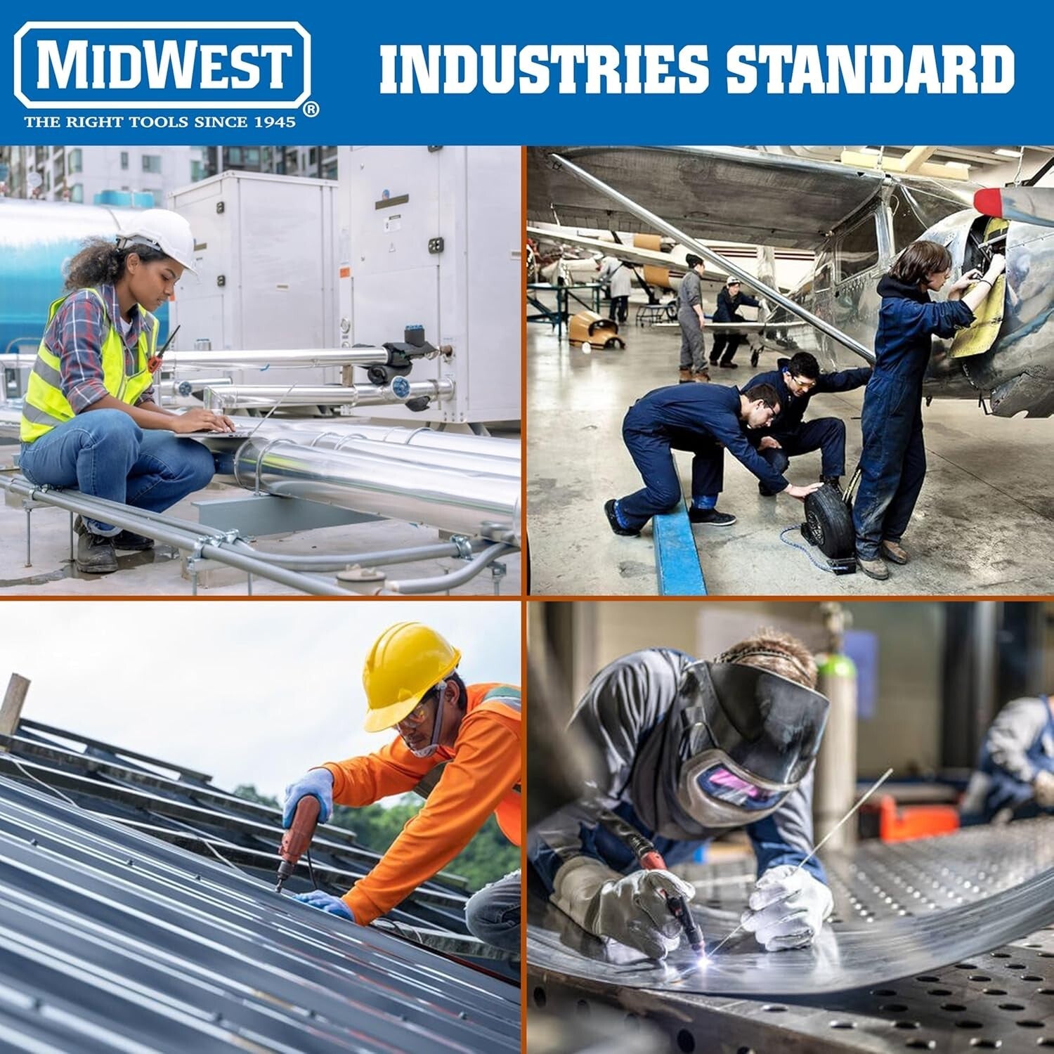 KUSH'N-POWER Offset Snip Set for Sheet Metal - Made in USA, Professional Quality