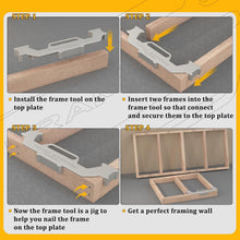 Load image into Gallery viewer, Premium Wall Stud Framing Tool - 16-Inch Aluminum Layout for Professionals