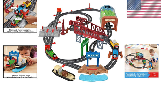 Engaging Thomas & Percy Train Set with Talking Engines and Track Switches