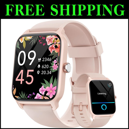 Elegant 1.8" HD Smart Watch for Women - Bluetooth Calling, Activity Tracker