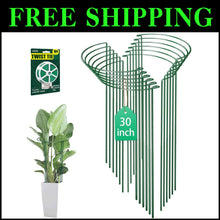 Load image into Gallery viewer, 30-Inch Adjustable Garden Support Stakes - 12 Heavy-Duty Iron Stakes for Plants