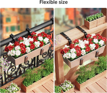Load image into Gallery viewer, Versatile Wall &amp; Railing Planter Hooks - Stainless Steel &amp; Iron, Black Finish