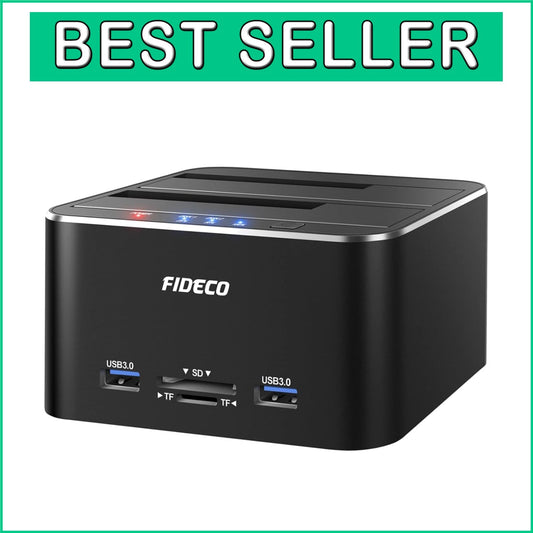 Elegant Aluminum USB 3.0 HDD Dock - Supports 18TB, Compatible with Windows/Mac