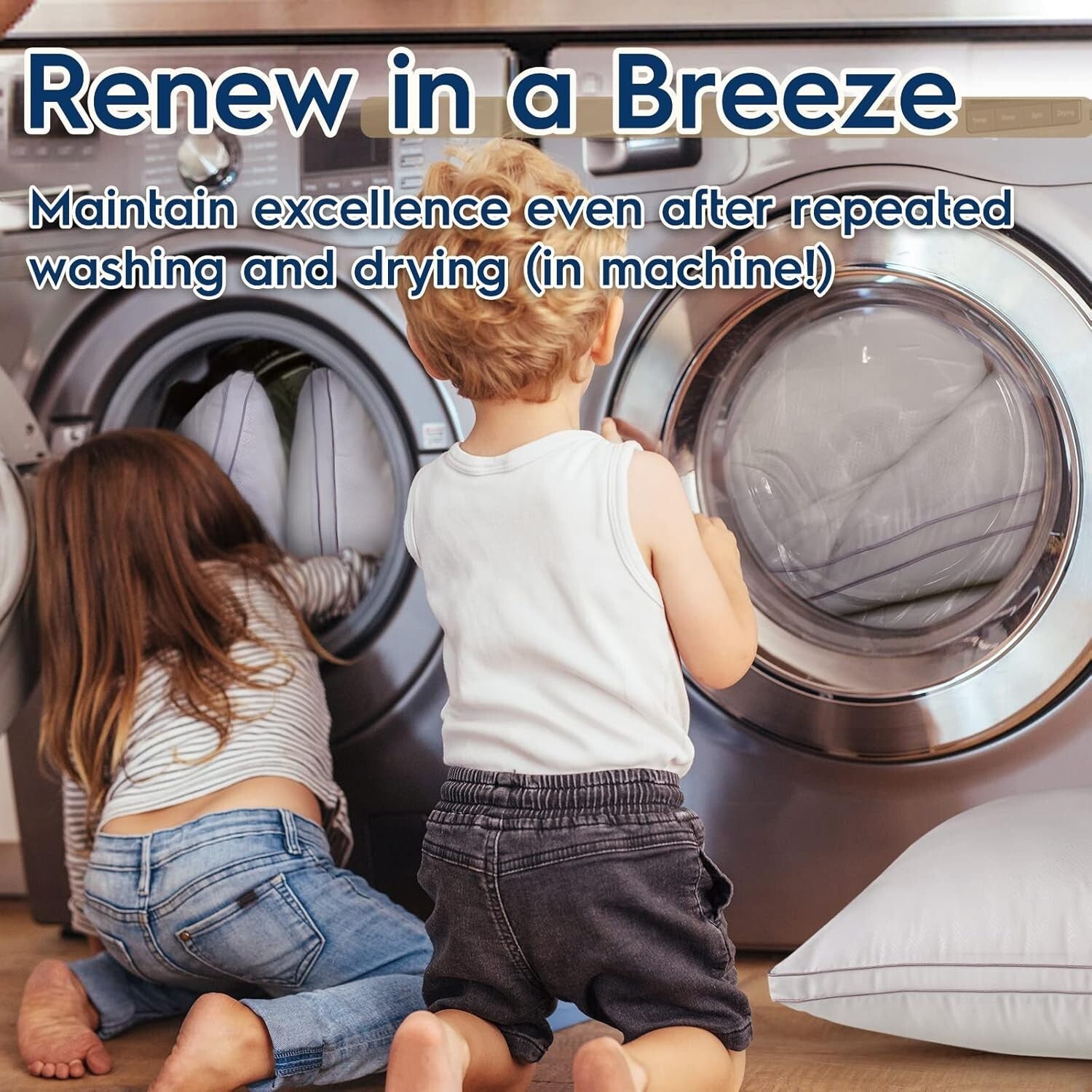 Cooling Hotel Quality King Size Pillows - Supportive Down Alternative Comfort