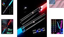 Load image into Gallery viewer, Dueling Lightsaber Toy - 20 Colors &amp; Sounds, Rechargeable for Kids &amp; Adults