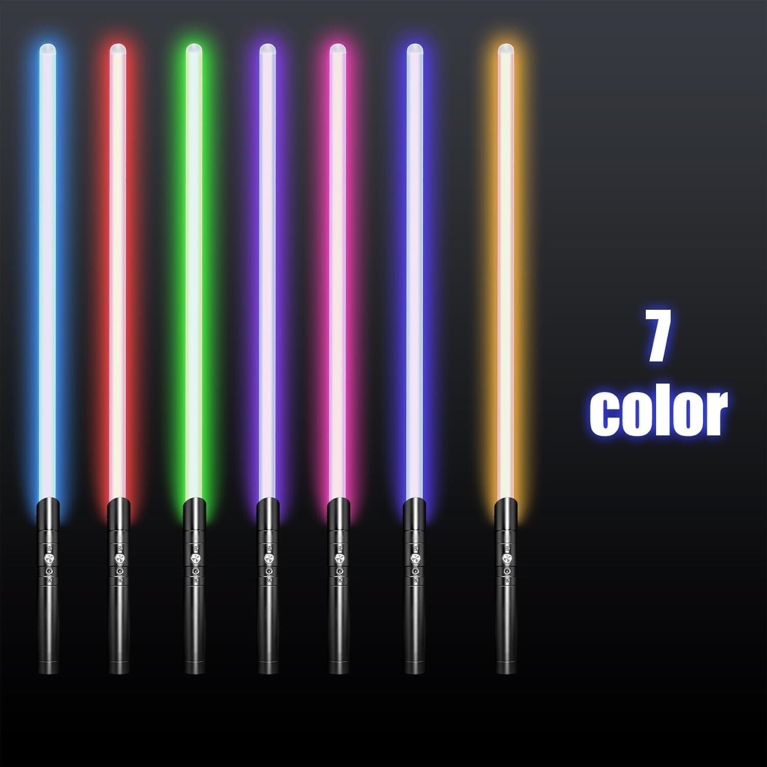 Metal Hilt 38-Inch Lightsaber with Sound Effects - Perfect for Cosplay & Dueling